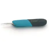 Weller Ergonomische Präzisionspinzette, Schaum, Edelstahl, Schwarz, Blau, Gerade, 25 g, 12 cm, 1 Stück(e)