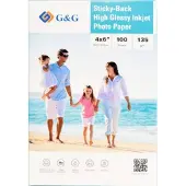 G&G 135GSM-4X6-100 Fotopapier (selbstklebend) 135 g/m² 100 St.