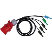 Metrel A 1641 Messadapter CEE-Kupplung 16 A 3polig - Bananenstecker 4 mm