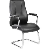 Rocada Besucherstuhl 985V22 schwarz Kunstleder