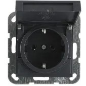 Gira 045428, CEE 7/3, Anthrazit, IP44, 250 V, 16 A