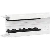 Hager BRN6513019016, Kabelrinnenabdeckung, Schwarz, Weiß, Polyvinylchlorid (PVC), 80 mm, 2000 mm