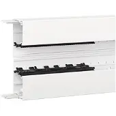 Hager BRN6521019016 Brüstungskanal-Unterteil Profil Geräteeinbau BRN 68x210mm aus PVC in vweiß - 2 Meter