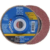 PFERD TOOLS POLIFAN Fächerscheibe PFC konisch Korund A Universallinie PSF STEELOX Stahl/Edelstahl - 67744125