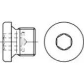 Toolcraft 112689 Verschlussschrauben M18 Innensechskant DIN 908 Stahl 25 St.
