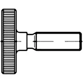 Toolcraft 1061609 Rändelschrauben M8 35 mm DIN 653 Edelstahl 10 St.