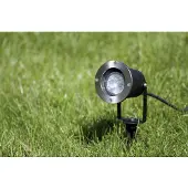 Heitronic Gartenspot YUYAO für GU10 Leuchtmittel - Erdspieß - max. 3,5W - IP65 - 1,5m Kabel + Stecker