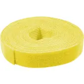 Value Klettband auf Rolle, 10mm, gelb, 25 m