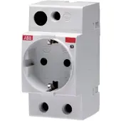 ABB M1175-L SCHUKO-Steckdose lichtgrau, RAL 1173 mit integrierter Kontrollleuchte 2CSM212000R0721 M1175L
