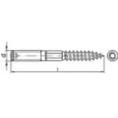 Toolcraft 1069979 Stockschraube M10 80 mm 88149 Edelstahl A2 25 St.