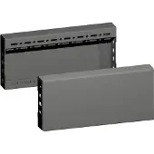 Rittal VX Seitenplinthe Paneel 400x100mm Schwarzes Stahlset - 8660031