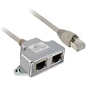 Schneider Electric VW3A8306TF03 Modbus-T-Verteiler, 1 x RJ45, Stecker und 2 x RJ45, Buchse, Kabel 0,3m