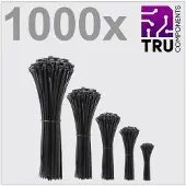 TRU COMPONENTS TC-12888560 T24CA072 Kabelbinder Schwarz UV-stabilisiert 1000 S