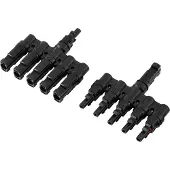 TRU COMPONENTS 5 fach PV-Abzweigverbinder-Set TC-13805804 Schwarz Inhalt: 2 St.