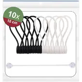 Quadrios 25CA577 25CA577 Magnet-Kabelbinder Schwarz, Weiss 10 St.