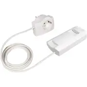 Ehmann 2660x0009 Schnurdimmer Geeignet für Leuchtmittel: Halogenlampe, Glühlampe Weiß