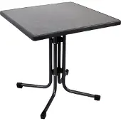 MFG Gartentisch Klapptisch Stahlrohrgestell, anthrazit, 70x70 cm; 432614