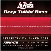 La Bella Deep Talkin'black Nylon Bass String Set 6 Strings