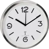 TFA-Dostmann 60.3535.02, Wand, Rund, Silber, Weiß, Aluminium, Glas, AA