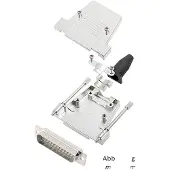 Encitech DTSL37-LJSRG-T-DBP-W-K 6355-8040-04 D-SUB Stiftleisten-Set 180 ° Polzah