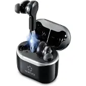 Renkforce RF-NCE-500 In Ear Kopfhörer Bluetooth Schwarz Noise Cancelling Headset, Lautstärkeregelung