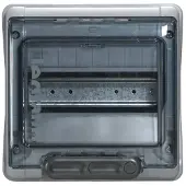 Legrand 601978 Feuchtraumverteiler Plexo3, Aufputz, IP65-IK09, 1-reihig, 8 Module