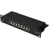 Renkforce RF-4870828 8 Port Netzwerk-Patchpanel 254 mm (10) CAT 6a 1 HE Bestückt