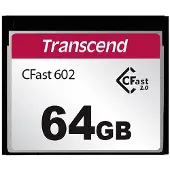 Transcend TS64GCFX602, 64 GB, CFast 2.0, MLC, 500 MB/s, 350 MB/s, Schwarz