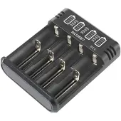 Voltcraft BC4 Rundzellen-Ladegerät LiIon, NiMH Mignon (AA), Micro (AAA), Baby (C), Sub-C, 10440, 16340, CR-123A, 17335,