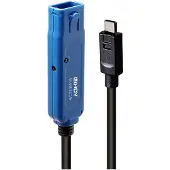 Lindy 43380, 5 m, USB C, USB A, USB 3.2 Gen 1 (3.1 Gen 1), Schwarz