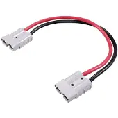 TRU COMPONENTS Hochstrom Batteriesteckverbinder Verlängerungskabel 300 mm TC-12195676 Schwarz