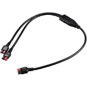 TRU COMPONENTS 2-Wege-Batterieanschluss-Verteilerkabel TC-12195708 Schwarz Inha