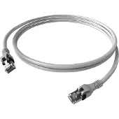 EasyLan DualBoot PushPull IP20 Patchkabel, Cat.6 (Class E), grau, 3 m