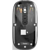 Hama WM-600, Beidhändig, Optisch, RF Wireless + Bluetooth, 1600 DPI, Transparent