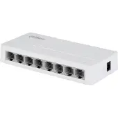 Dahua Technology PoE DH-SF1008L, Unmanaged, Fast Ethernet (10/100), Power over Ethernet (PoE), Desktop