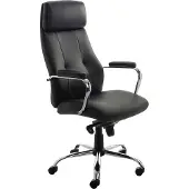 Rocada Ergoline 986V22, Gepolsterter Sitz, Gepolsterte Rückenlehne, Schwarz, Schwarz, Kunstleder, Kunstleder