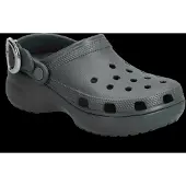 Crocs Clog Damen Classic Platform Dipped Buckle Carbon-Schuhgröße 39 - 40