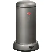 Wesco 134531-13 Baseboy 20 Abfalleimer in GRAPHIT mit 20 Liter Abfallvolumen und Fußtritt / Treteimer / Mülleimer