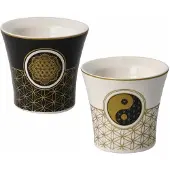 Goebel Eierbecher 2er Set Lotus, New Bone China, Bunt, 23500791