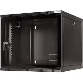 Logilink W15A54B, Wandmontiertes Regal, 15U, 50 kg, Sperrschloss, Schwarz