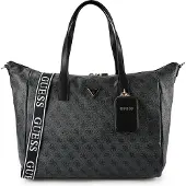 GUESS für Damen. TWHB9211017 Shopper-Tasche Latona mit schwarzem Logo (OSFA), Lässig, Polyurethan