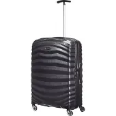 Samsonite Lite-Shock Spinner, Karre, Schwarz, Medium, 4 Rad/Räder, Spinnrad, Zahlenschloss