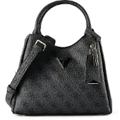 GUESS für Damen. HWSG6974050 Kleine Meridian II Carryall-Tasche in Dunkelgrau (OSFA), Schwarz, Lässig, Polyurethan