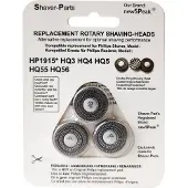 Scanpart Scherkopf für HQ3/HQ4/HQ5/HQ55 Ersatzscherkopf, Farbe:Silber