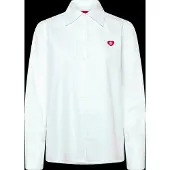 HUGO für Damen. 50556398 Relaxed Fit Hemd weiß (34), Lässig, Baumwolle, Langarm