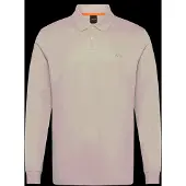 BOSS für Herren. 50527525 Interlock-Poloshirt beige (M), Lässig, Baumwolle, Klassisch, Langarm