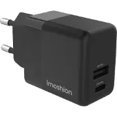 IMoshion Wandladegerät - Ladegerät - USB-C- und USB-Anschluss - Power Delivery - 20 Watt - Schwarz