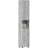 vidaXL Badezimmerschrank-Set TULUM Graues Sonoma 37 x 31,5 x 203 cm
