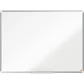 Nobo Whiteboard Premium Plus, Stahl nanobeschichtet, magnethaftend, B 1200 x H 900 mm, inkl. abnehmbarer Stiftablage und 1 Boardmarker