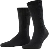 Falke Socken "Bristol Pure", Herren, Gr. 39-40, Sockengröße, schwarz (schwarz (3000)), Obermaterial: 91% Schurwolle WV. 9% Polyamid PA., Socken Socken